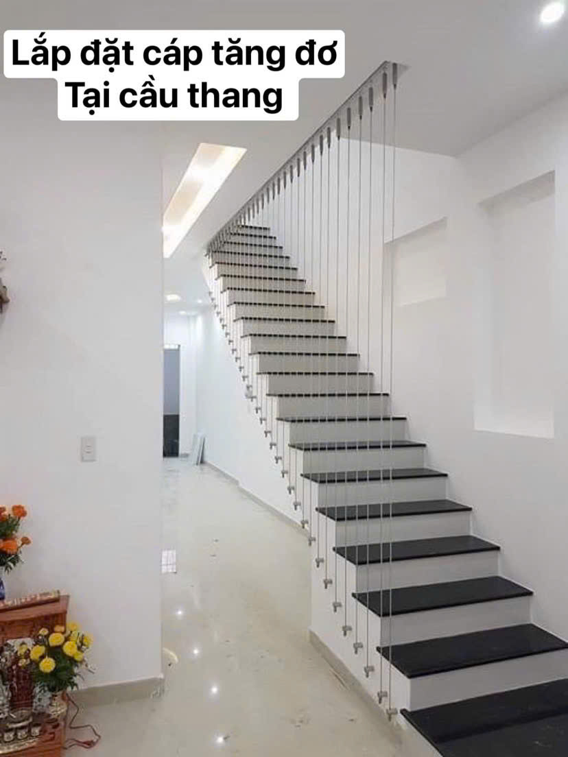 Cáp tăng đơ 6 mm tại cầu thang